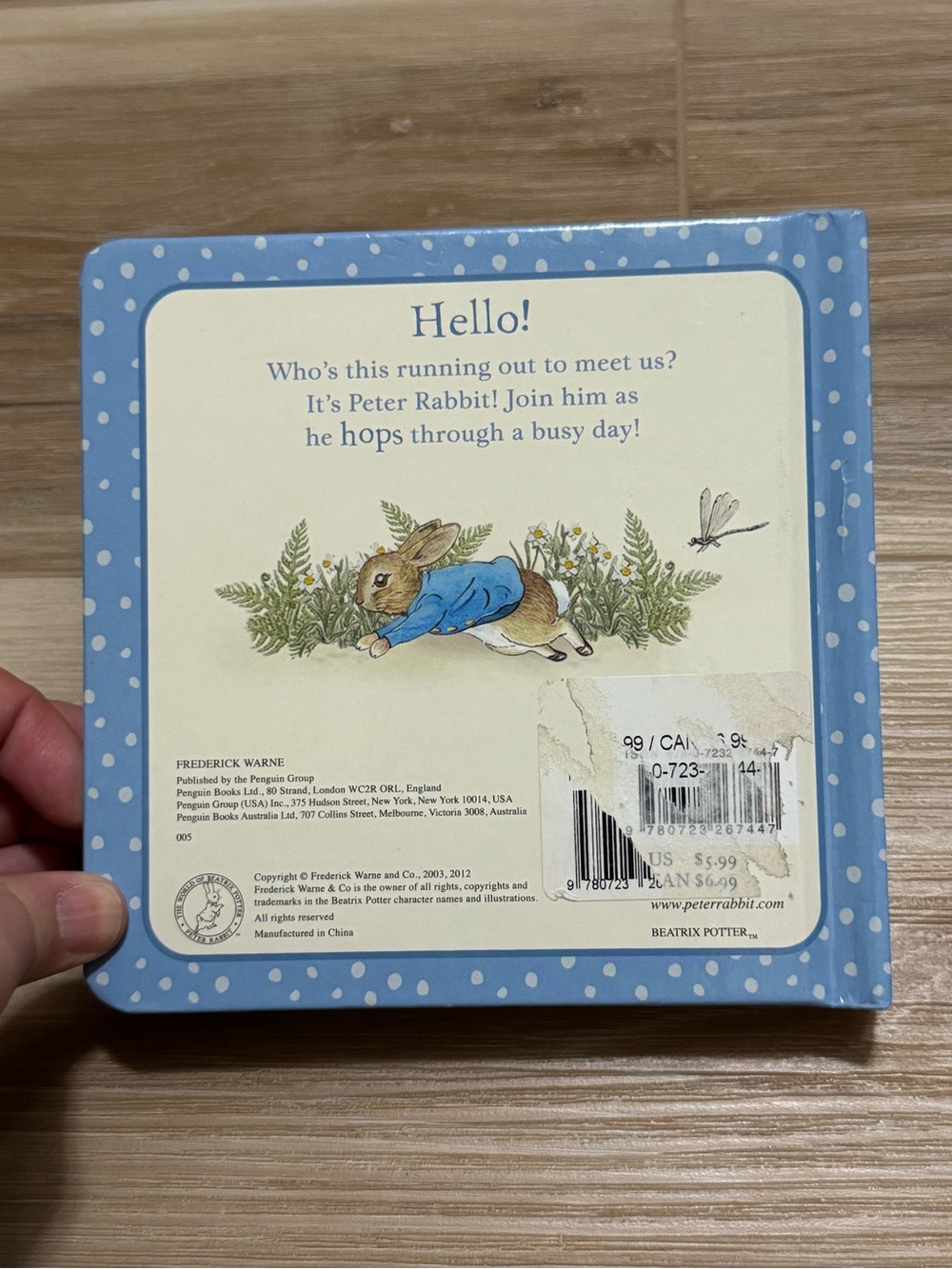 Peter Rabbit board book - Picture 2 of 3